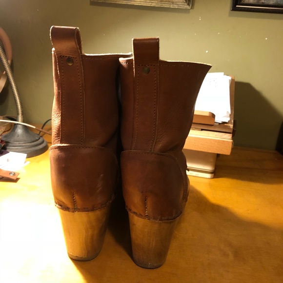 No. 6 Wood Clog Boots Sven Kiltie wedge - Picture 5 of 5